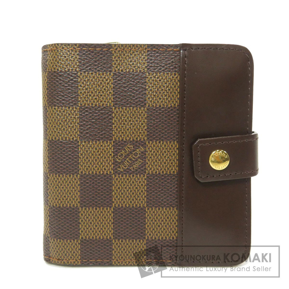 Louis Vuitton Compact Zip Bi fold Wallet Damier Canvas